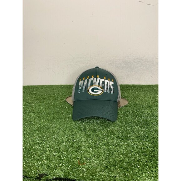Green Bay Packers hat cap fitted one size OSFA gray green '47 lightweight mens - Picture 1 of 9